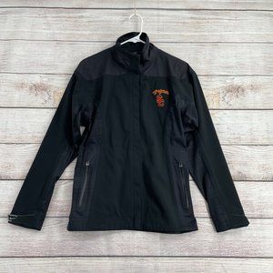 RARE Nike Golf USC Trojans Storm-Fit 10 Waterproof Zip Jacket Women's Sz S Black